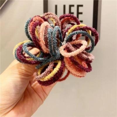 China 30pcs50pcsTechnology production elastic hair strings accessories color hair strings full set for sale