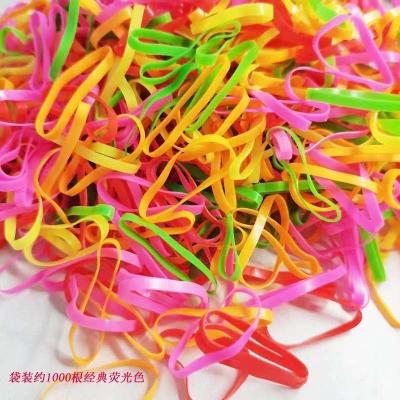 China Colorful Elastic Hair Strings Tie Up String Yarn Extensions Draw String Himan Ponttail Hair for sale