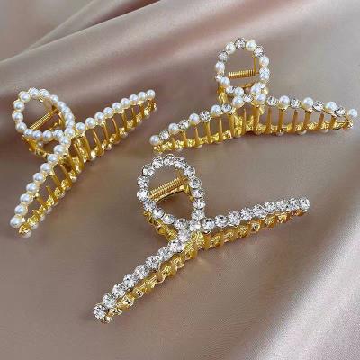 China A wide variety of styles shape and elegant geometric faux stone hairpin gold the word metal hairpin female hair headdress accessory for sale