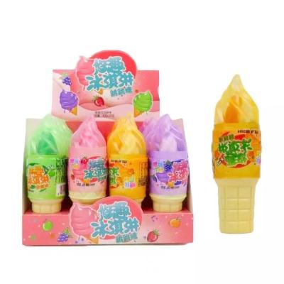 China Cute Fruits Flavored Unique Style Colored Hard Candy Ice Cream Multiple Shape Candy for sale