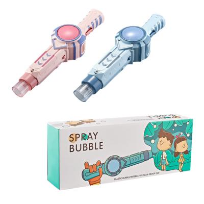 China With Light High Quality Kids Outdoor Toys Foam Bubble Making Machine Toys Bubble Smoke Bubble Magic Wand Gift Toy For Children for sale