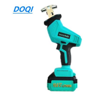 China Wood Saw DOQI 20 handheld cordless reciprocating cutting saw metal saw belt, one 3.0/4.0Ah lithium-ion battery plastic toolbox for sale