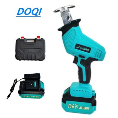 China Wood Saw DOQI 20 handheld cordless reciprocating cutting saw metal saw belt, one 3.0/4.0Ah lithium-ion battery plastic toolbox for sale