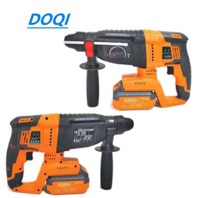 China Construction 20V lithium-ion power supply rotary drilling rig without rope hammer drill bit with 2 4.0AH batteries plastic toolbox for sale