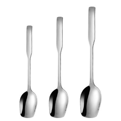 China Durable Hot Selling Stainless Steel Kitchen Tableware 304 Thick Ice Cream Dessert Spoon for sale