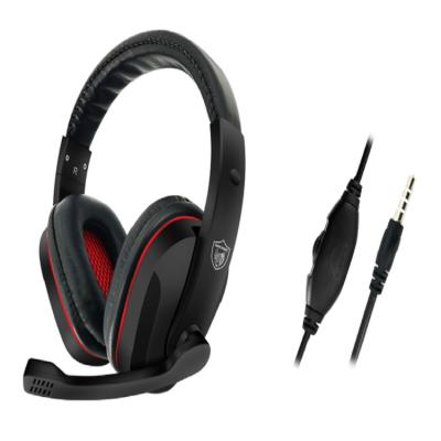 China 003 3.5mm speaker accessorics gaming headset plug in headband cable music streaming earphone wholesale for sale