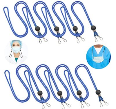 China Adjustable PVC Mask Lanyard And Ear Neck Chain Holder Extension Strap For Mask for sale