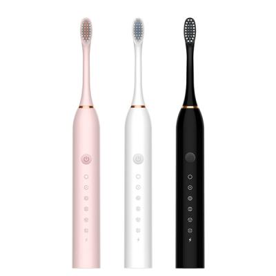 China OEM ODM 2020 Battery Operated Own Brand IPX7 USB Rechargeable, Automatic Super Soft Oral Care Adult Sonic Electric Toothbrush for sale