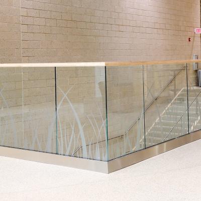 China Modern High Quality Aluminum Staircase Glass Fencing Stairs Philippines For Indoor Stairs for sale