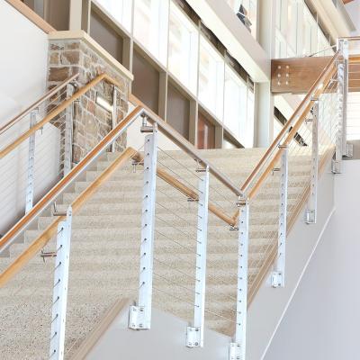 China DIY Design Modern Safety Outdoor Stainless Steel Cable Fencing Hardware Handrails Railings System for sale