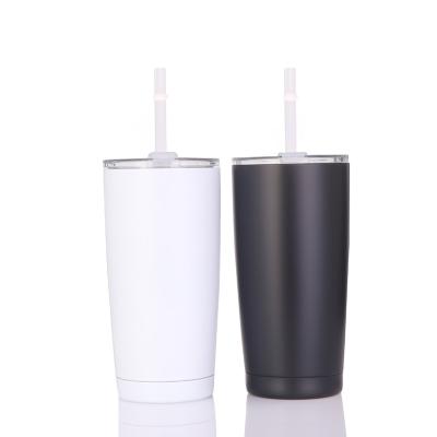 China Stainless Steel Disposable Straight Tumblers Vacuum Insulated 3D Logo UV Embossed Etched 500ml 700ml 17oz 16oz 26oz for sale