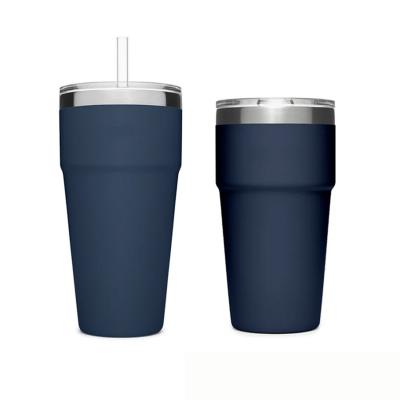 China Hot Sale 10oz 12oz 14oz 16oz 20oz 30oz Disposable Coffee Tumbler Cup With Tumbler Stainless Steel Lid Customized Double Insulated Tumbler for sale