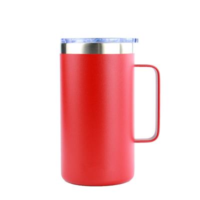 China 12 oz Double Wall Stainless Steel Vacuum White Handle Travel Cup Kids Sublimation Disposable Baby Cup Tumbler 24oz 32oz 20oz 30oz with Hand for sale