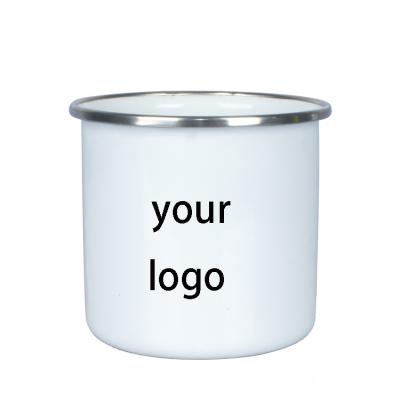 China Disposable High Quality Sublimation Enamel Empty Mug for sale