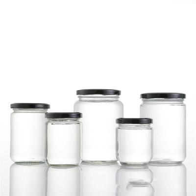 China 2021 Wholesale Customi Wholesale Storage Products Crystal Glass Sugar Pot Glass Candy Jar Storage Bottle Storage Jar for sale