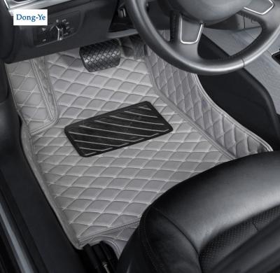 China Protect your full set of car floor and anti slip of pvc car mat 3d diamond shaped leather floor mat customized for all vehicle for sale