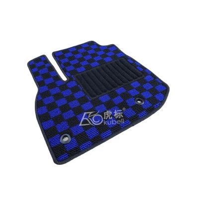 China Blue Luxury Custom Car Floor Mats Durable Entryway Controller Car Mats 5d 3d 7d for sale