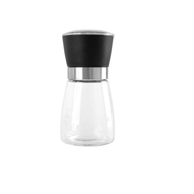 China 304 Stainless Steel Coffee Grinder Household Viable Glass Manual Portable Seasoning Bottle Customization for sale