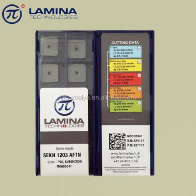 China SWITZERLAND Laminas SEKN CNC Milling SEKN1203AFTN LT30 Milling Inserts for sale