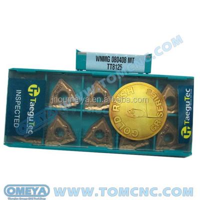 China Tool grade taegutec WNMG external rotation upper insert WNMG080408MT TT8125 for sale