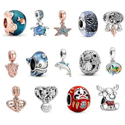 China Fashionable Factory Wholesale 925 Sterling Silver Suitable For Pandora Summer Ocean Series High Quality Charms for sale