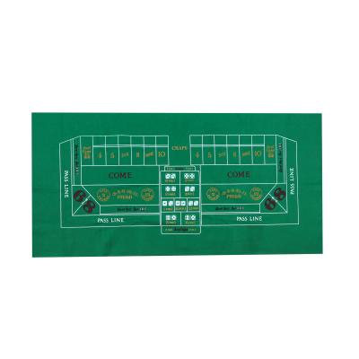 China B&S Factory Casino Mat Green Board Game Mat Rubber Waterproof Table Cloth with Flower Pattern for sale