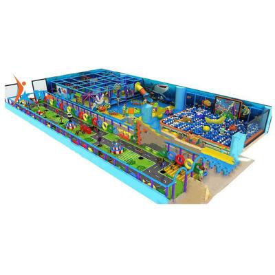 China Wooden Sanxiu Indoor Playground Soft Play Naughty Castle Modular Playground  Indoor Playground Equipment for sale