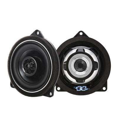 China Aluminum Car Audio Direct Fit Sound System 4 Inch Upgrade Coaxial Speakers Plug & Play System 2 Way For BMW for sale