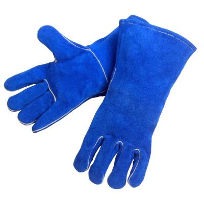 China Swelder Econonmy Leather Gloves EN 407 Welding Gloves Fire Resistant Welding Gloves for sale