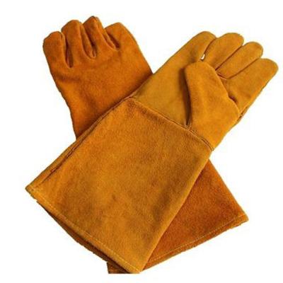 China Top Grain Pigskin Welding Gloves Garden Safety Work Gardening Leather Welding Gloves for sale