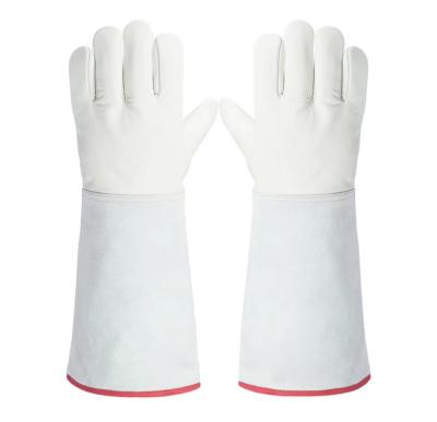 China Swelder Endura MIG Goatskin Leather Welding Gloves Sheep Leather Argon Welding Glove for sale