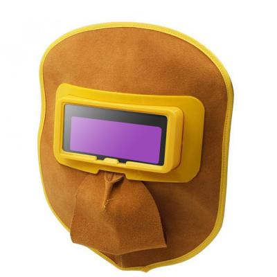 China High Quality Gas Welding Swelder Industrial Eyes Protect Helmet Safety Cowhide Welding Helmet for sale