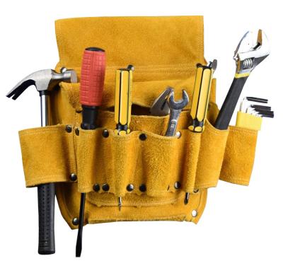 China Welding Swelder Made of Heavy Duty Suede Contractor Grade Suede Leather Work Apron Tool Leather Belt for sale