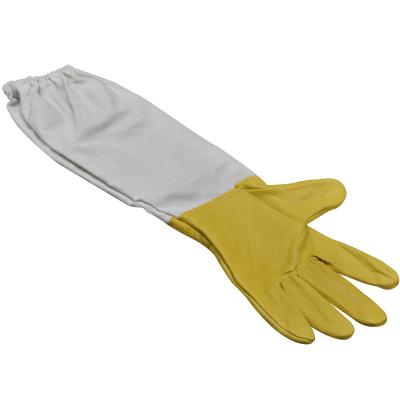 China High Quality Para Beekeeping Protective Tool Long Beekeeper Protective Gloves Swelder Apicultura Airy Beekeeper Sheaths Sting Bee Proof Cuff for sale