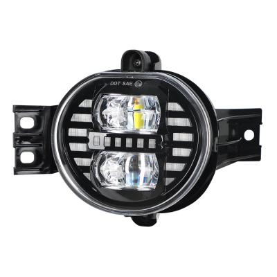 China Auto Parts 12V 70W Dual Reflector Design Fog Lights For 2010 Dodge Ram Fog Light Bulb Size With Daytime Running Light LY-DGFL-001 for sale