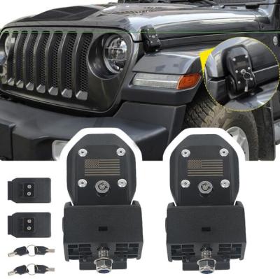 China Front Hood Latch Catch Original JL Hood Latches Hood Lock Catch Latches Kit For Jeep Wrangler JL 2018+ for sale