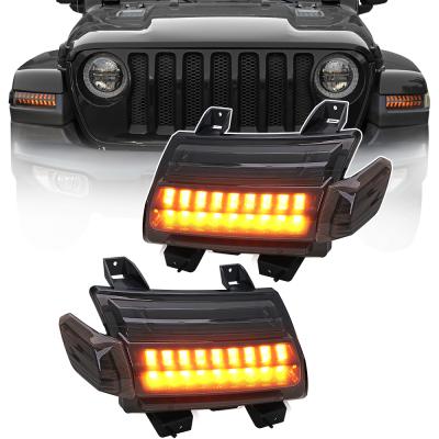 China Reverse Light Smoke LED Amber Turn Signal Lamp Brake Light Turn Running For Jeep Wrangler JL 2018 2019 for sale