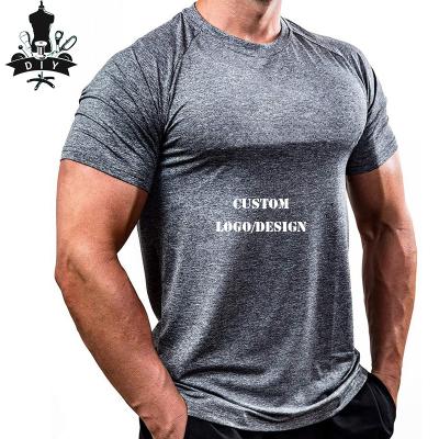 China High Quality Custom Made Anti-Wrinkle T-shirts Fitness Sport Gym T-Shirt For Men's Short Sleeve Shirt for sale