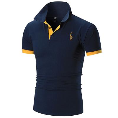 China High Quality Anti-Wrinkle Plus Size Men's T-shirts Polo Casual T-shirt Custom Logo Embroidery Polo Shirts For Men for sale