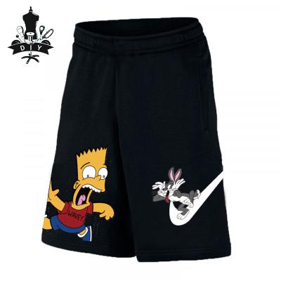 China Anti-wrinkle 2022 summer men's shorts street wear cartoon character men's gym boxer shorts for men basketball shorts for sale