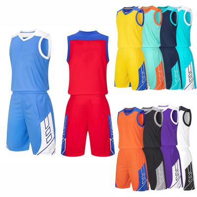 China 2022 summer QUICK DRY custom made sweatsuits with logo plus size basketball tank top gym shorts men short two piece sets for sale