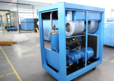 China Industrial VFD Air Compressor , Lubricated Rotary Screw Compressor PM Motor 30HP 22kW for sale