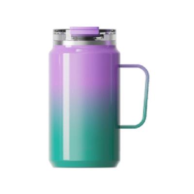 China Sustainable Wholesale Double Walled Stainless Steel Coffee Mug With Handle for sale