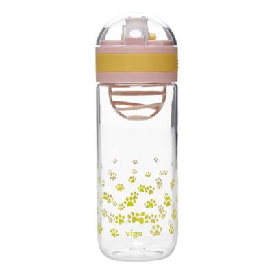 China Nordic BSCI/ISO9001 Tritan Bpa Viable Free Silk Screen High Quality Kids Plastic Water Bottle for sale