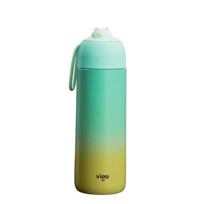 China Customized Sustainable Cute Pig Insulated Stainless Steel School Bottle Water For Girls for sale