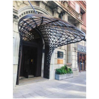 China The most current iron windproof tent, awning, modern and classic tent awning awning outdoor roof facade models for sale