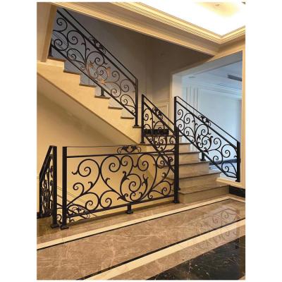 China Modern Asian Style Antique Wrought Iron Straight Staircase Hand Railings Te koop