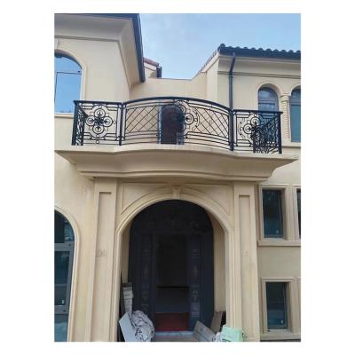 China Low Price Factory Supply Modern Wrought Iron Railing / Customized Fencing Designs For Stairs / Balcony Te koop