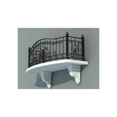 China European modern custom villa community courtyard balcony stair fence railing Te koop