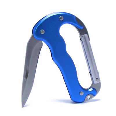 China Multifunctional Health Care EDC Camp Hook Tools Mini Outdoor Foldable Metal Carabiner Multi Aluminum Pocket Knife Stainless Steel Knife Travel for sale